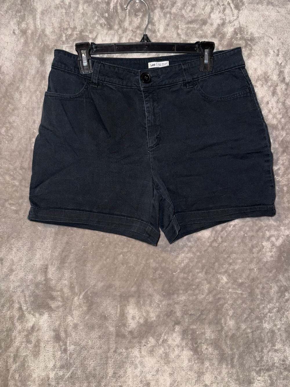 Lee Just Below The Waist Black Denim Shorts Size 10M
